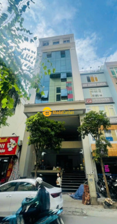 Bán tòa nhà văn phòng 9 tầng mặt phố dịch vọng hậu dt 130m2 mt 8m. giá 82 tỷ